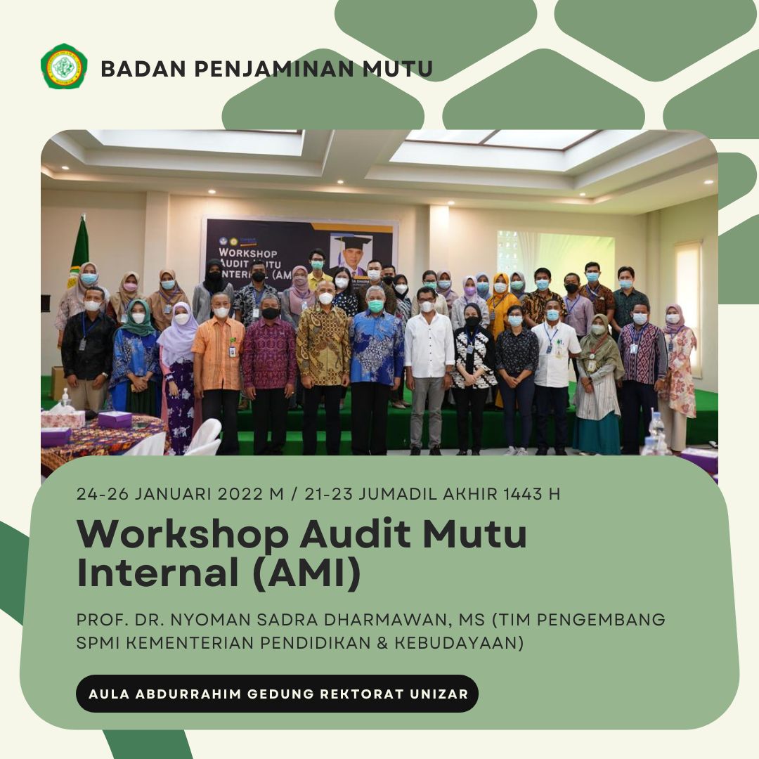 Workshop Audit Mutu Internal (AMI)