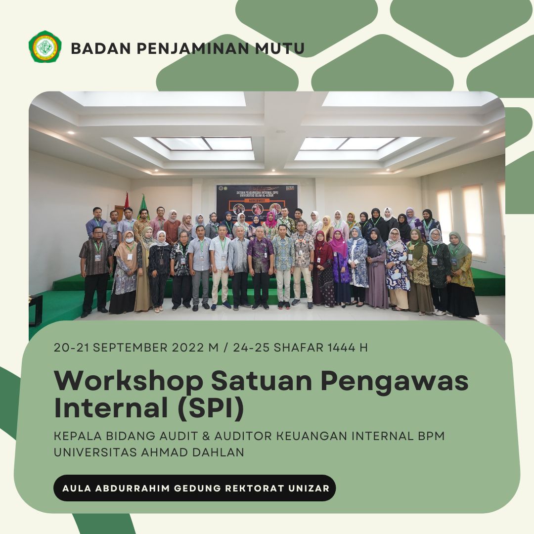 Workshop Satuan Pengawas Internal (SPI)