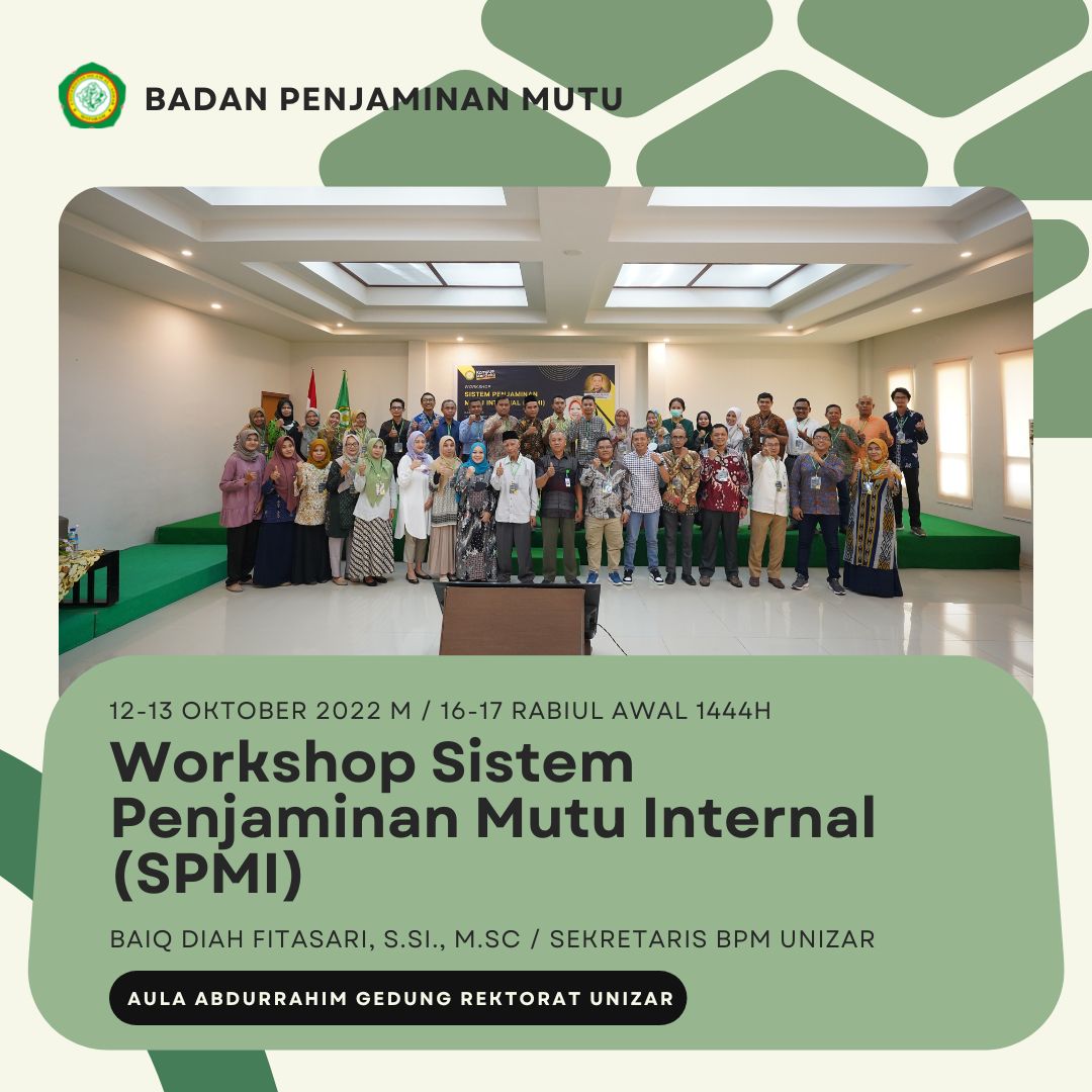 Workshop Sistem Penjaminan Mutu Internal (SPMI)